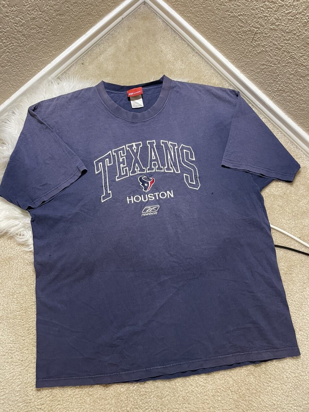 VTG Reebok Houston Texans Football Faded Men’s X-Large T-shirt